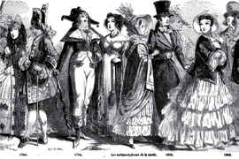 La mode de 1760 à 1849.