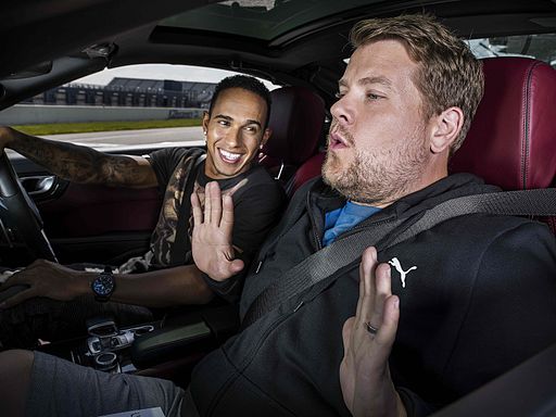 Lewis Hamilton & James Corden RMS 2014-07-25 003