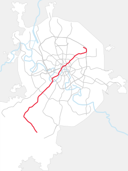 Poloha linky na mapě města