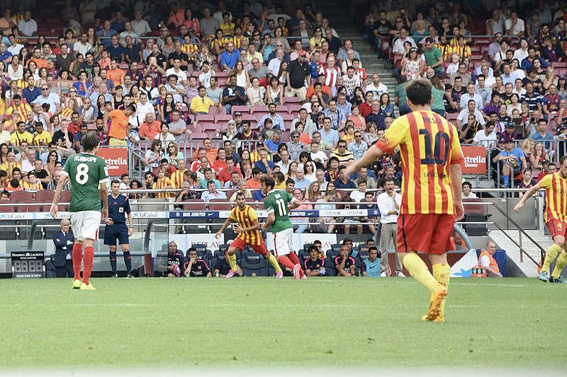 File:Lionel Messi in a La Liga match at Camp Nou, Barcelona ( Ank Kumar, Infosys Limited) 04.jpg
