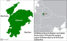 Location of the Naliboki forest on the map of Belarus Locatienalibokiwoud.png