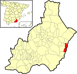 Kaart van Mojácar