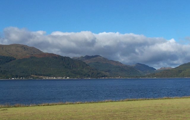 Looking across Loch Long to Ardentinny