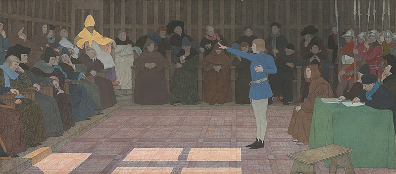 File:Louis Maurice Boutet de Monvel, The Trial of Joan of Arc (Joan of Arc series - VI), c. late 1909-early 1910, NGA 195567.jpg