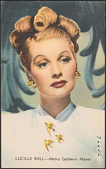 Lucille Ball Metro-Goldwyn-Mayer Postcard Lucille Ball - Metro Goldwyn Mayer post card.jpg