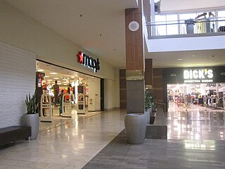 Former Davison's and Macy's was partly destroyed to make way for the Promenade as well as Dick's Sporting Goods and Macy's. Macy's and Dick's Sporting Goods at the Augusta Mall.jpg