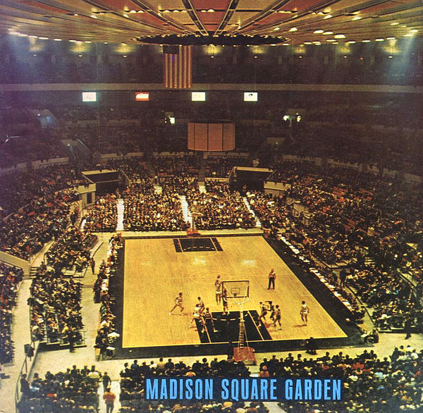 A 1968 New York Knicks NBA game at Madison Square Garden