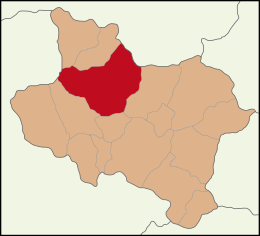 District d'Akhisar - Carte