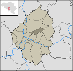 Location in the municipality of Charleroi