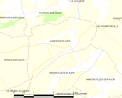 Landes-sur-Ajon所在地圖 ê uī-tì