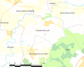 Poziția localității Chasné-sur-Illet