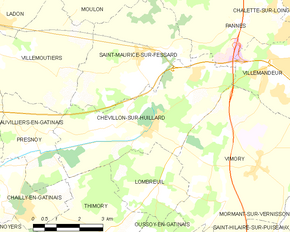 Poziția localității Chevillon-sur-Huillard