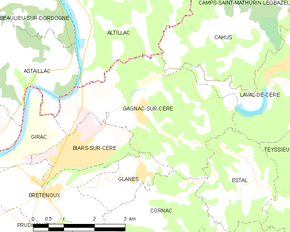 Poziția localității Gagnac-sur-Cère