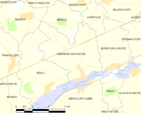 Poziția localității Ribemont-sur-Ancre