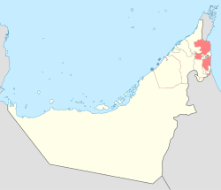 Map of Fujairah blank.svg
