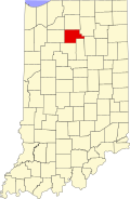 Map of Indiana highlighting Fulton County.svg