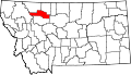 Map of Montana highlighting Pondera County.svg