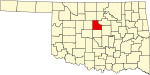 State map highlighting Logan County