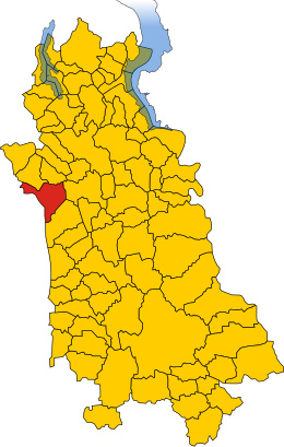 Romagnano Sesia - Localizazion