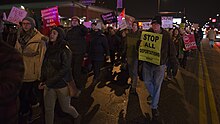 Protest in Minneapolis, Minnesota, on November 23 March against Donald Trump begins (31091733251).jpg