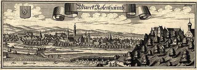 View of Rosenheim in 1701