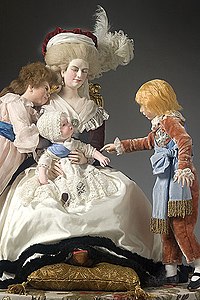 Marie-Antoinette et ses enfants, d'après Vigée Le Brun.