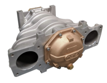 Air-to-liquid intercooler for a marine engine Marine intercooler from MOTA catalog.png