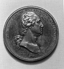 George Washington Comitia Americana, médaille, avers, argent, vers 1780 (MET).