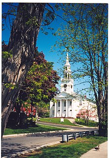 The First Church of Christ in Milford, erbaut 1823