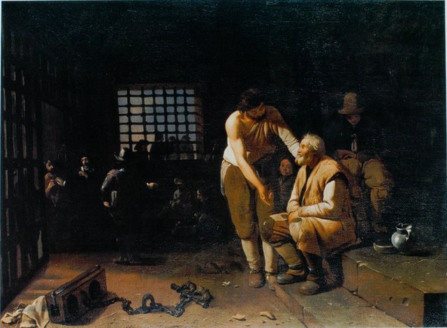 Visiting the Imprisoned by Michiel Sweerts (1649)
