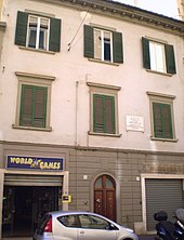 Modigliani's birthplace in Livorno
