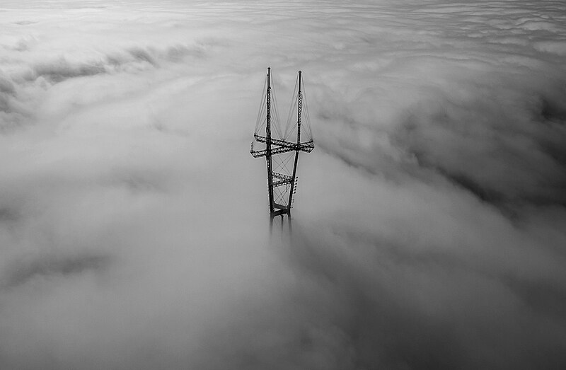 File:Monochrome drone sutro tower (Unsplash).jpg