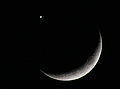 Venus, seen from Sharjah, before being eclipsed by the Moon on June 18 2007