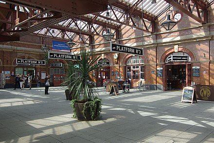 The station entrance concourse as redeveloped in 2010
