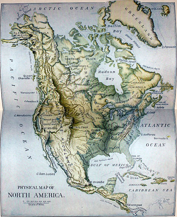 laurentian mountains physical map