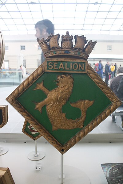 Ship's badge in the National Maritime Museum