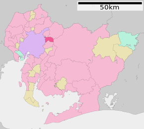 Poziția localității Nagakute