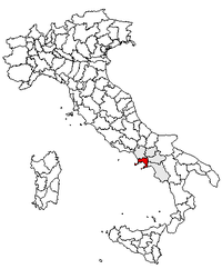 Letak Provinsi Napoli di Italia