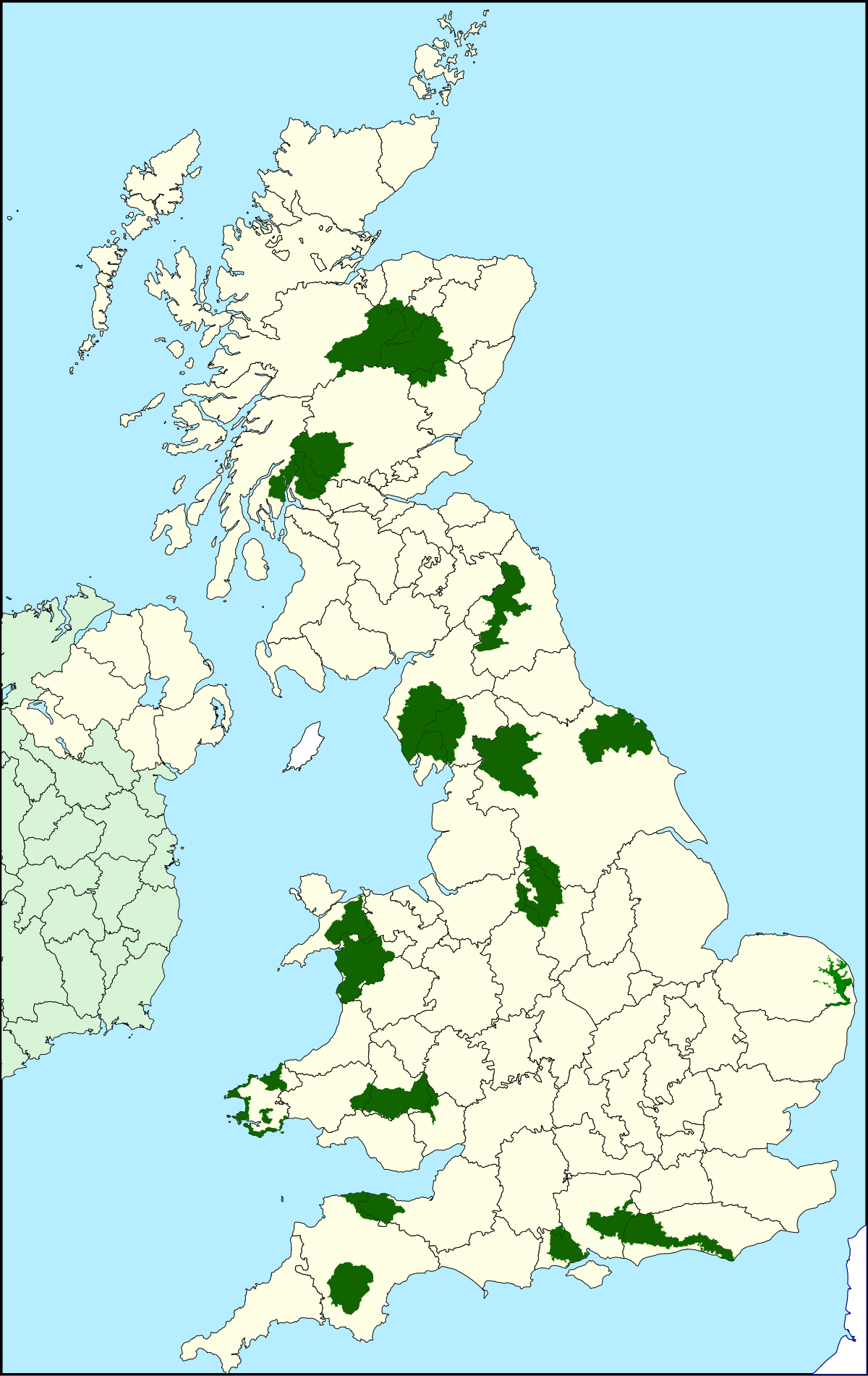 uk national parks map National Parks Of The United Kingdom Wikipedia uk national parks map