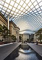 هيكل سقف اتريوم معرض الوطني بواشنطن مصمم باستخدام هياكل خلوية متراصة