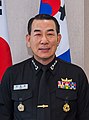 冬勤務服の中将（李範林海軍教育司令官。2018年3月12日）