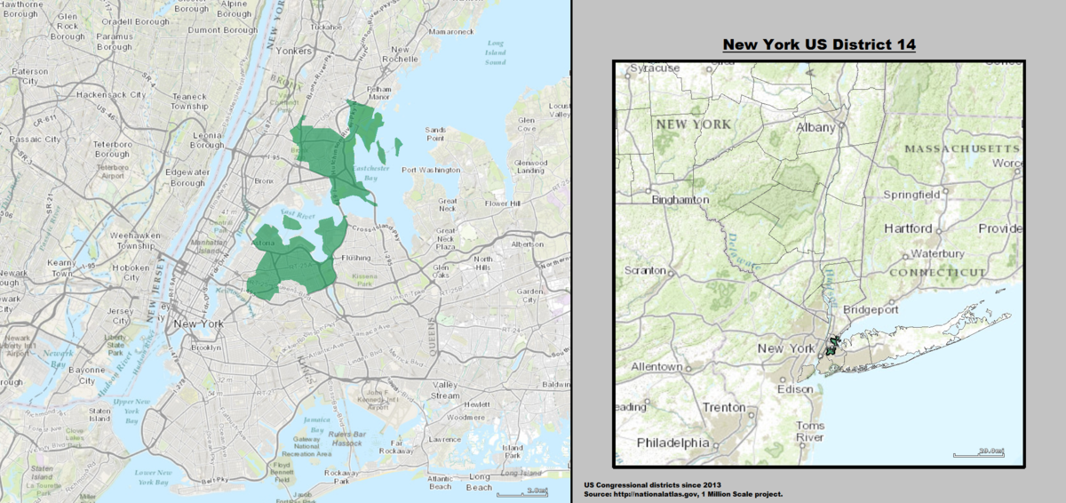 14th congressional district new york map New York S 14th Congressional District Wikipedia 14th congressional district new york map