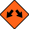 (TW-35) Road diverges (splits)