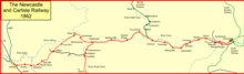 System map of the Newcastle and Carlisle Railway in 1862 Newc&Carl1862.png