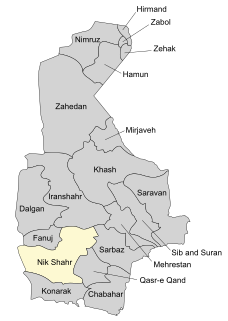 Nik Shahr County County in Sistan and Baluchestan, Iran
