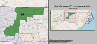 North Carolinas 10th congressional district U.S. House district for North Carolina