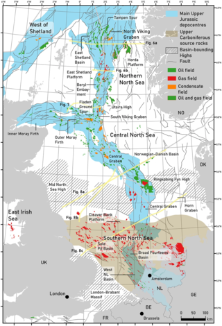 <span class="mw-page-title-main">Geology of the North Sea</span> Description of the current geological features and the geological history that created them