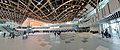 Panorama of the interior of the new Split Airport terminal.
