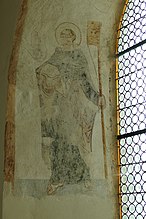 Fresque gothique "Apôtre" (XIVe-XVe-XVIe).