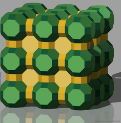 The omnitruncated cubic honeycomb